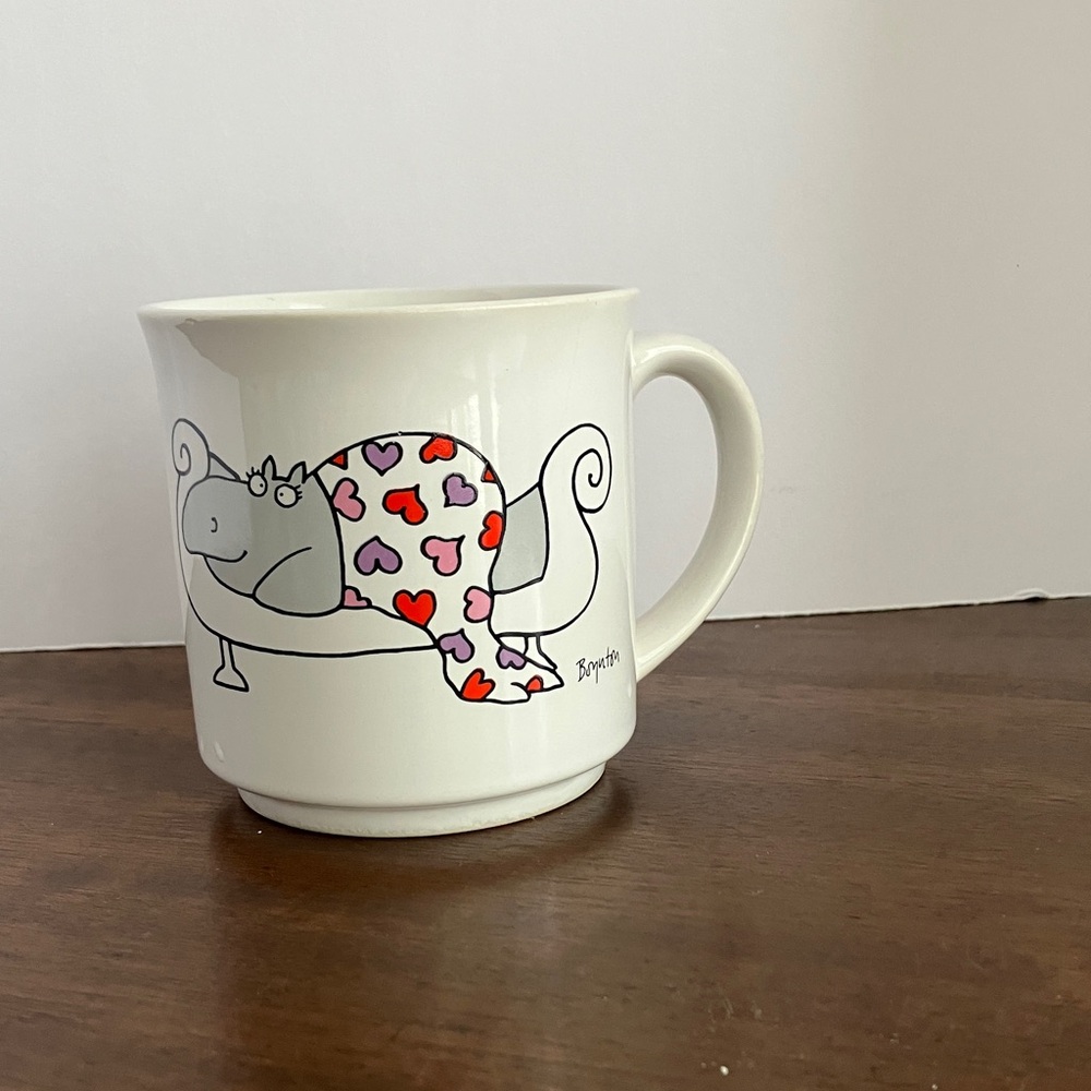 Vintage Sandra Boynton Mug Hippo I Love You More Than Chocolate Itself Cup